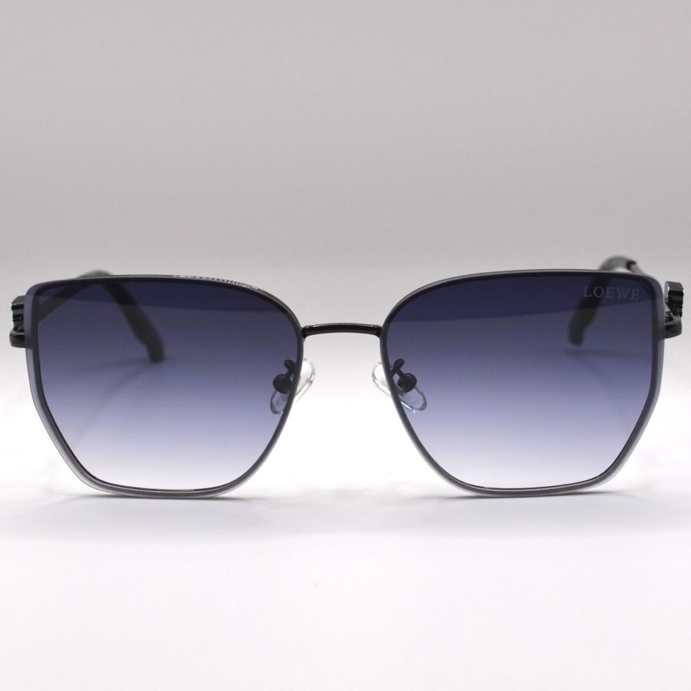 Loewe Women’s Sunglasses | Black Metal Frame | Blue/Gray Gradient Lenses - Picture 12 of 16